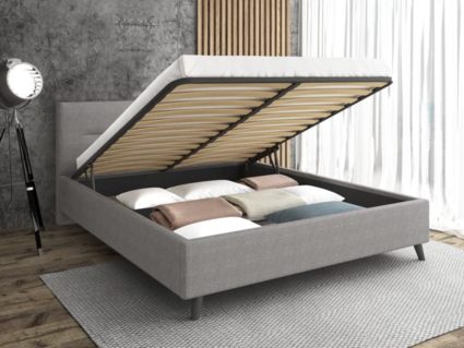 Кровать Sontelle Style Briva Malta grey с подъемным механизмом 180х190