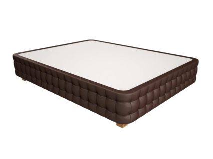 Кровать Mr.Mattress Twin Box экокожа Brown 140х195