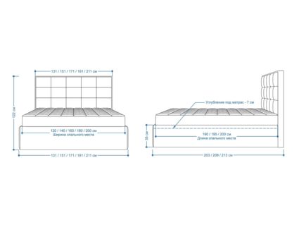 Кровать Lonax Адель велюр Dolly-3 (с подъемным механизмом) 140х190