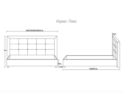 Кровать Димакс Норма + Сапфир