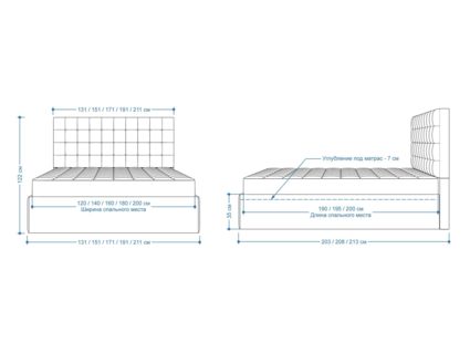 Кровать Lonax Аврора велюр Dolly-1 (с подъемным механизмом) 140х195