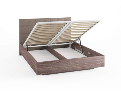 Кровать Сонум Luiza Ясмунд + Рогожка Льняная (с подъемным механизмом) 120х190