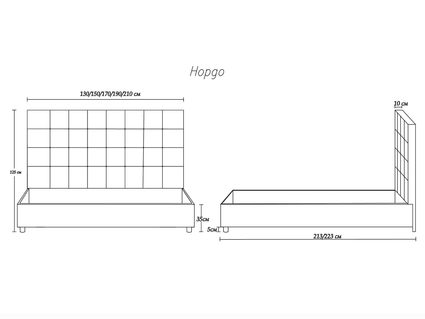 Кровать Димакс Нордо Опал 140х190