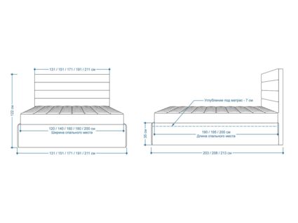 Кровать Lonax Кармела велюр Dolly-1 160х200