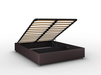 Кровать Sleeptek Premier 3 Экокожа Brown (с подъемным механизмом) 140х200