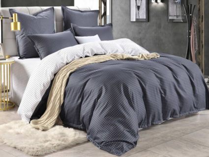 Комплект постельного белья Софи де Марко Диксан (черно-белый) 1,5-спальный