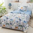 Комплект постельного белья Софи де Марко Саванна (синий) с одеялом 1,5-спальный