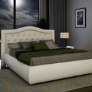 Кровать Sleeptek Premier 6 Экокожа White 200х200